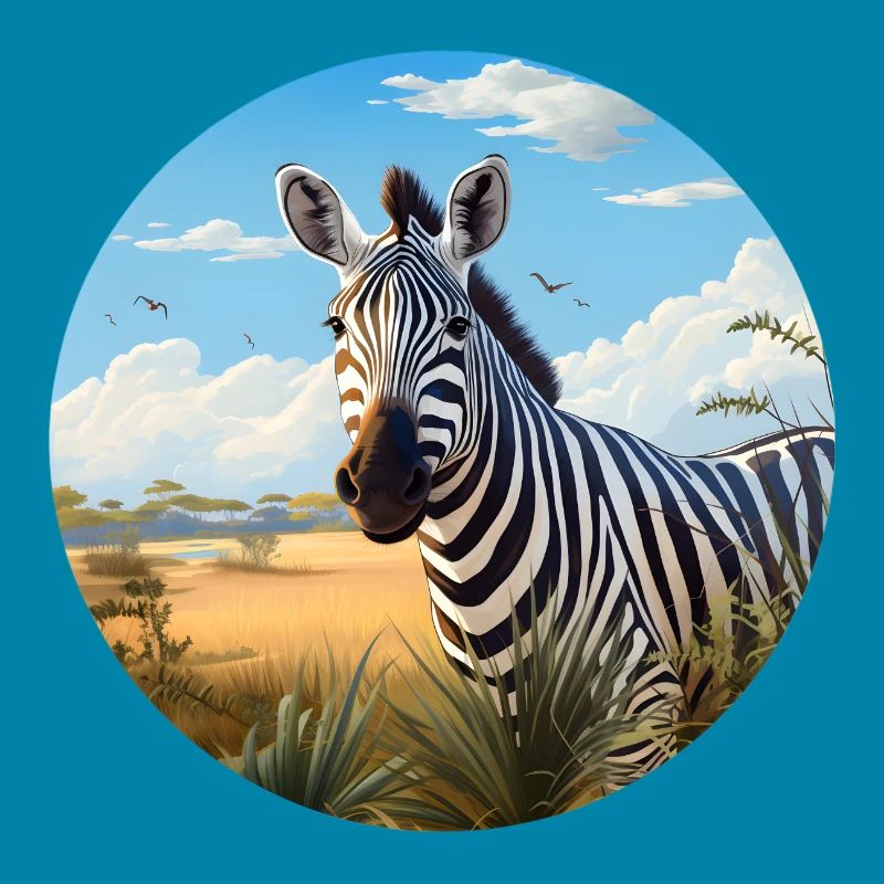 Zebra in Savanne