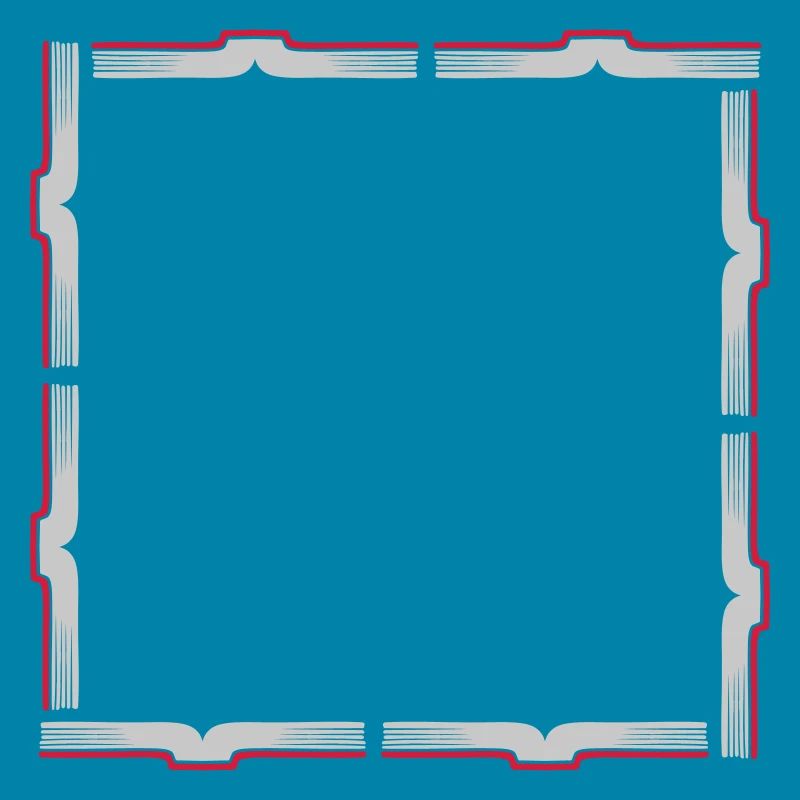 Square Frame Border Books