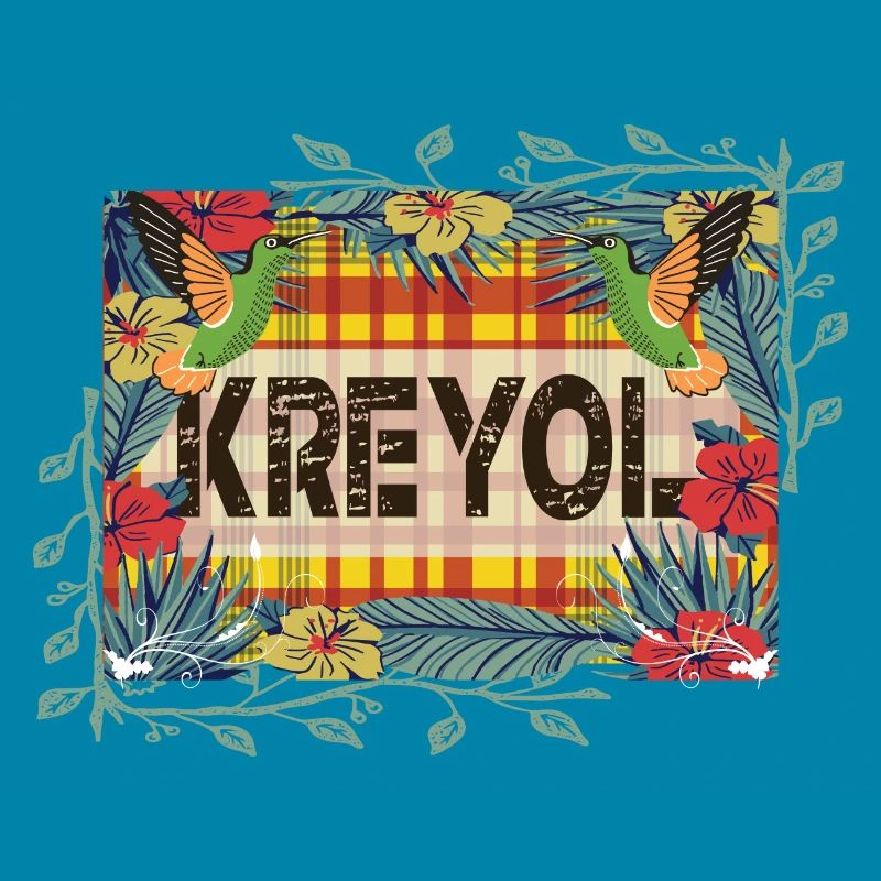 Schöne Geschenkidee KREYOL ODER KREOLISCHE Madras
