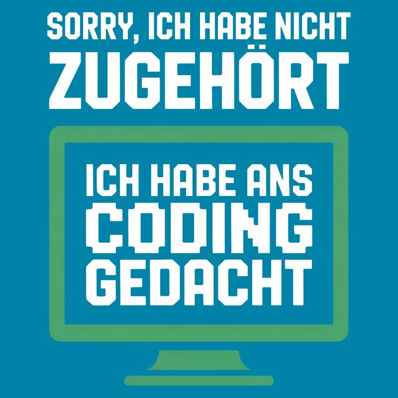 Coding Gedanke am Bildschirm