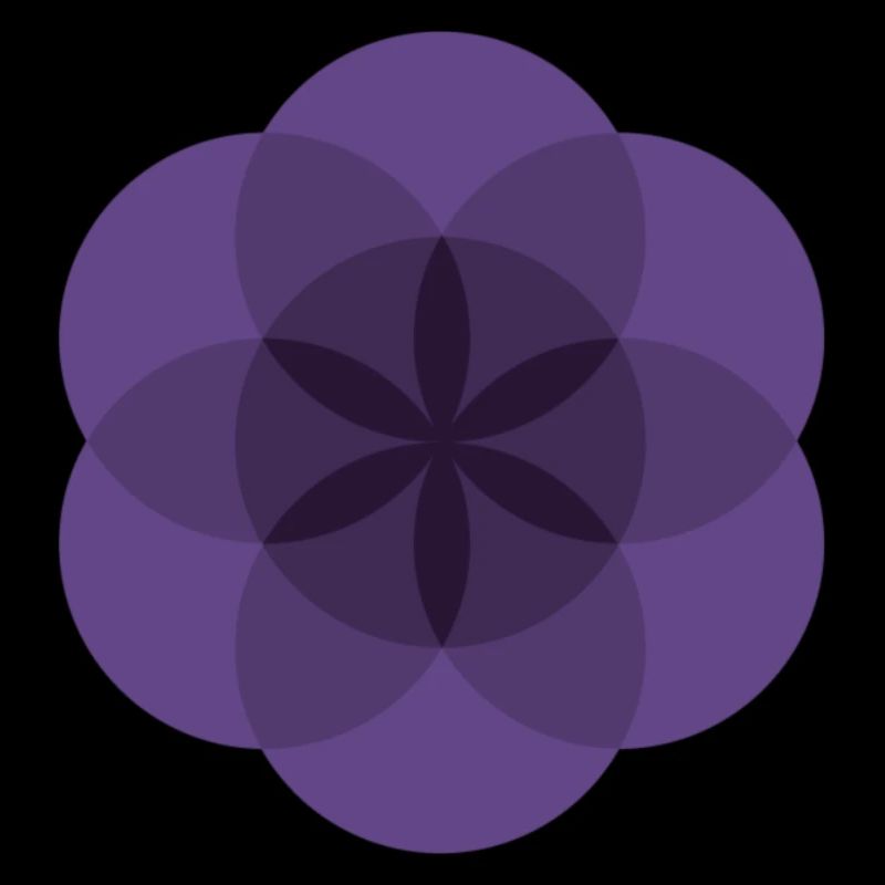 violette Lebensblume