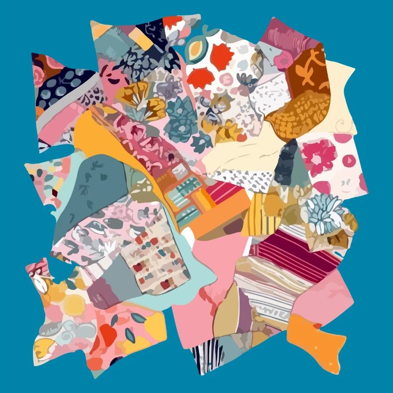 Stoff-Patchwork Nr. 2