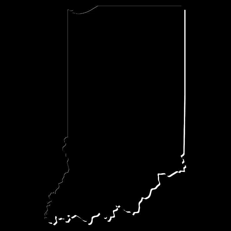 Indiana State map as an outline