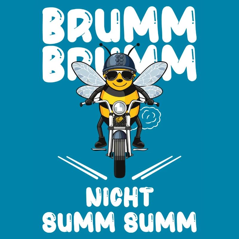 Bee Motorcycle Buzz Buzz Not Buzz Buzz White