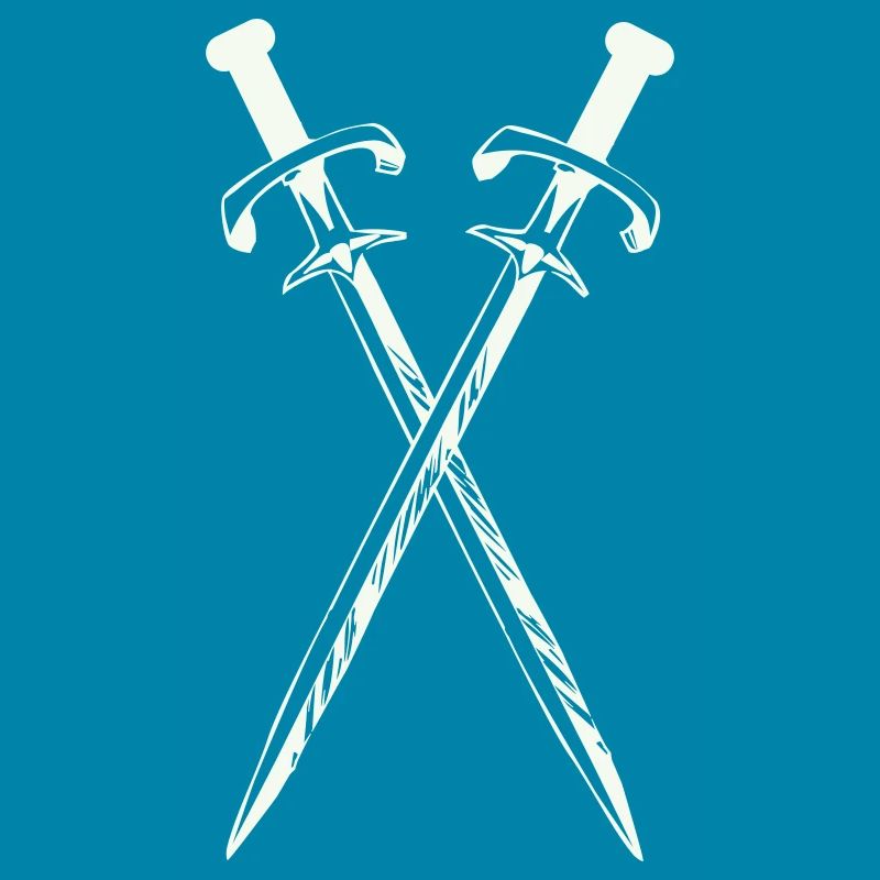 Deux épées en croix