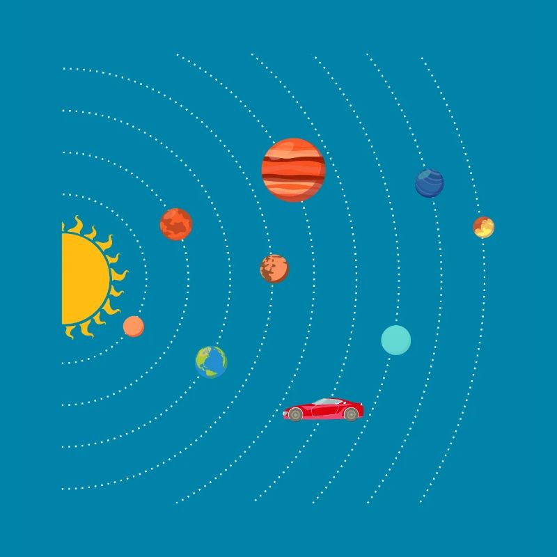 Tesla dans Space Solar System SpaceX