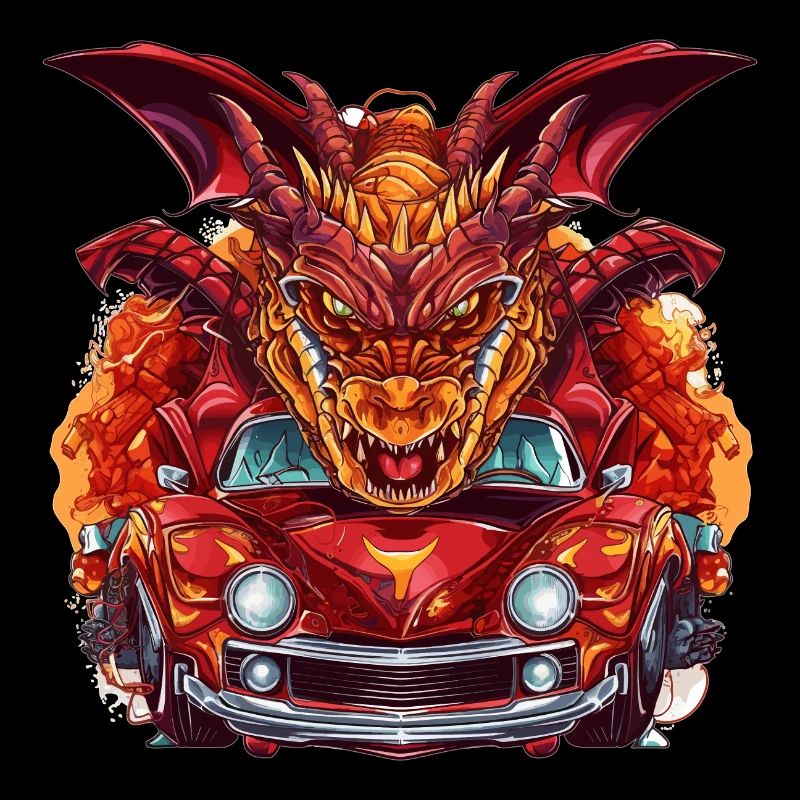 Drachen Auto
