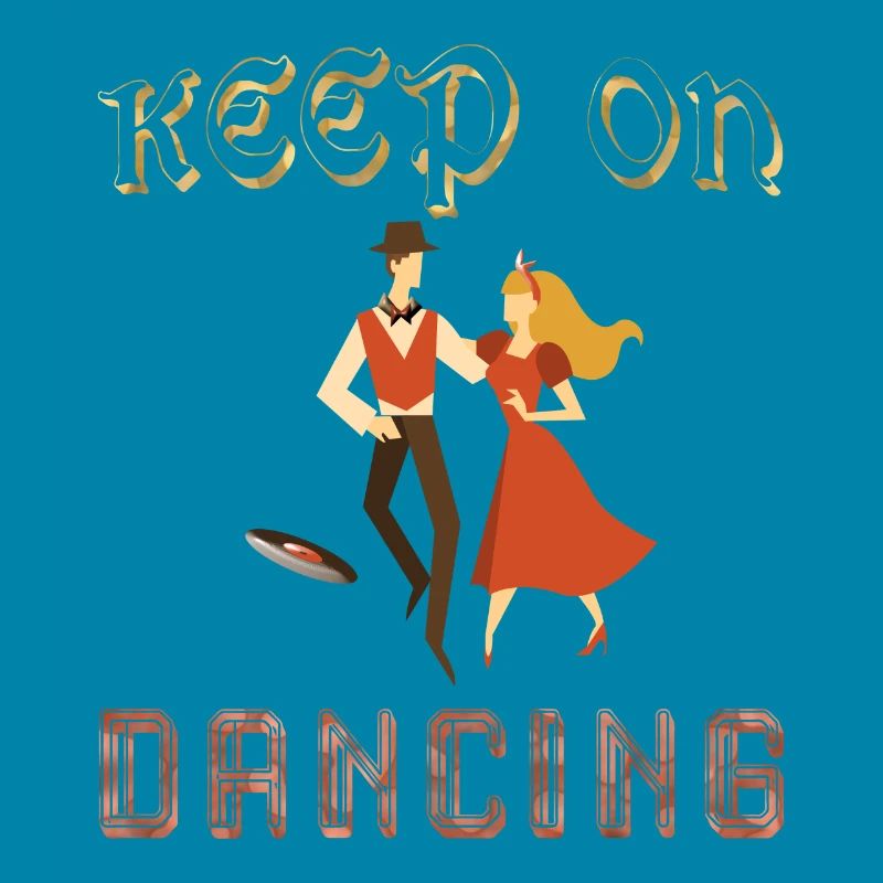 Keep on dancing, continuez à danser, danseur vinyl