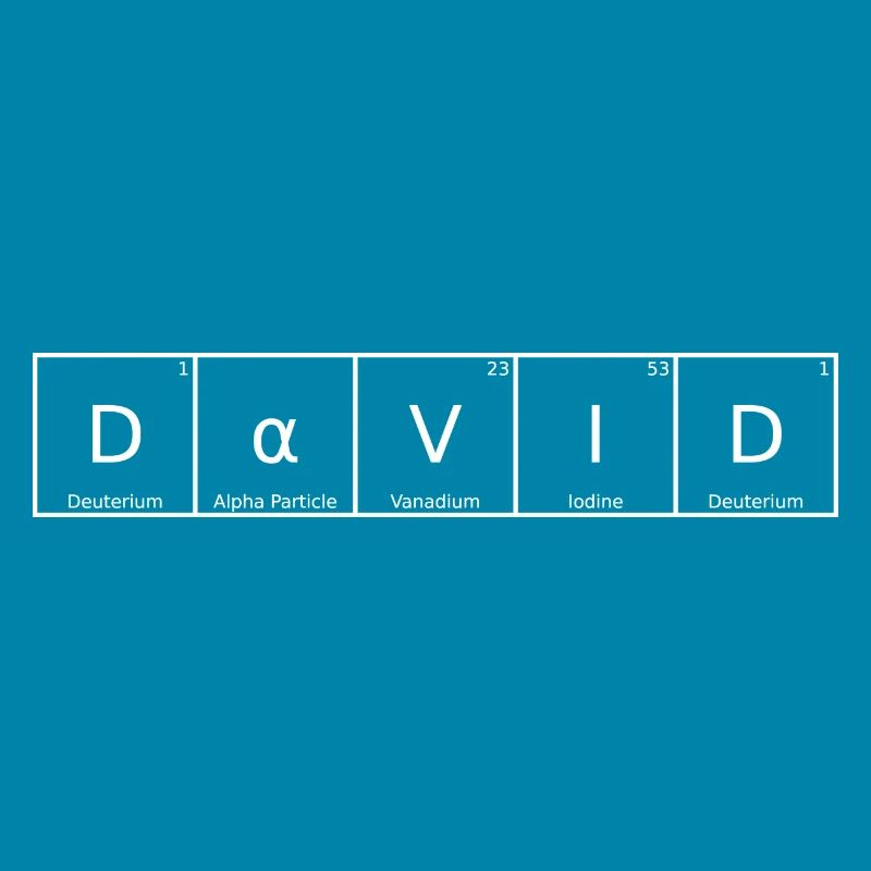 David Name Vorname Chemie Periodensystem Elemente