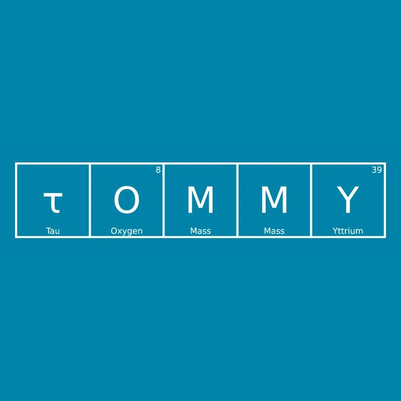 Tommy Name First name Chemistry Periodic Table Elements
