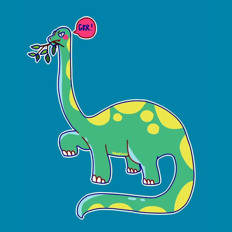 Dinosaurier hat schlechte Laune