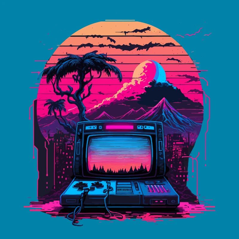 Vaporwave Computer