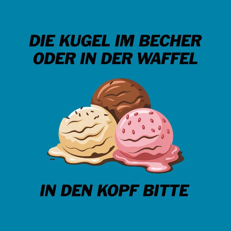 Die Kugel im Becher oder in der Waffel?