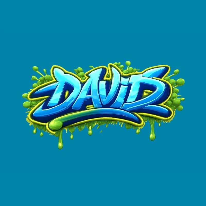 Graffiti name DAVID printable on everything