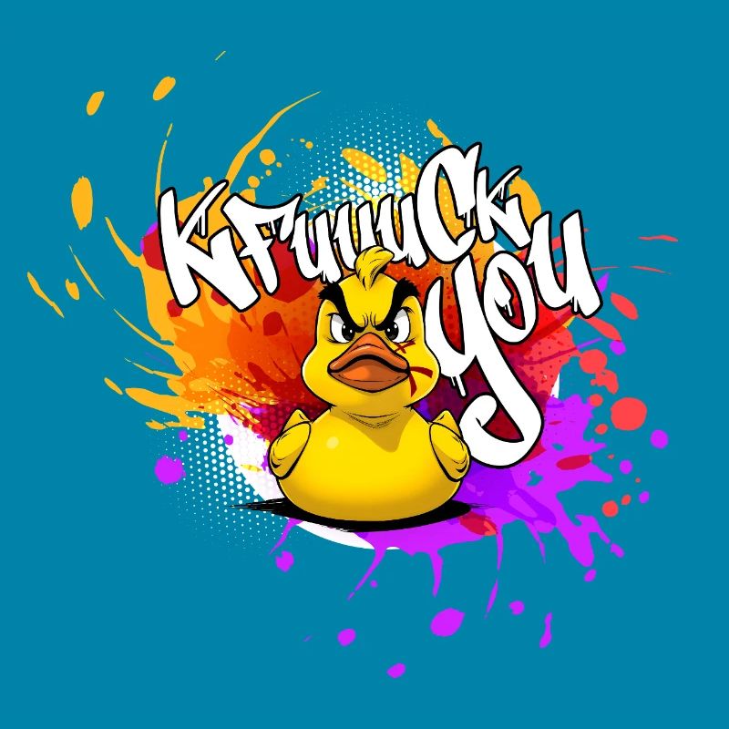 Graffiti Duck: Eine Explosion der Farben