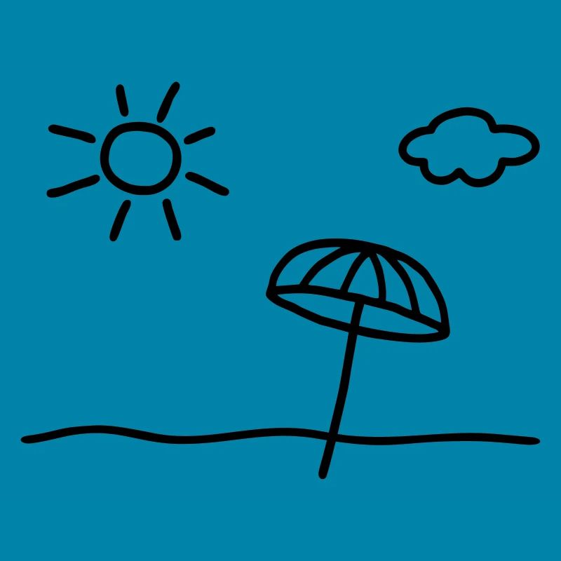 Sun beach clouds