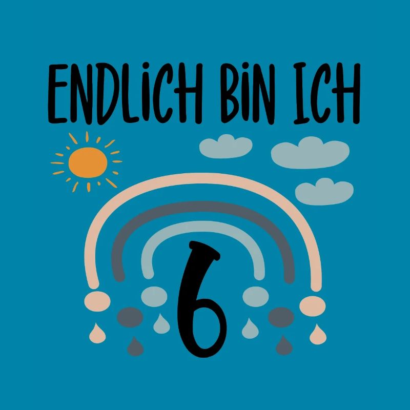 Geschenkidee sechster Geburtstag Endlich ich bin 6