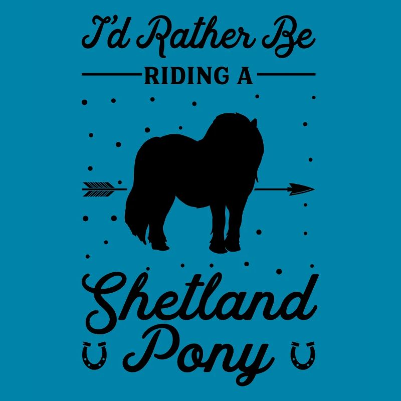 Reiten Eines Shetlandponys
