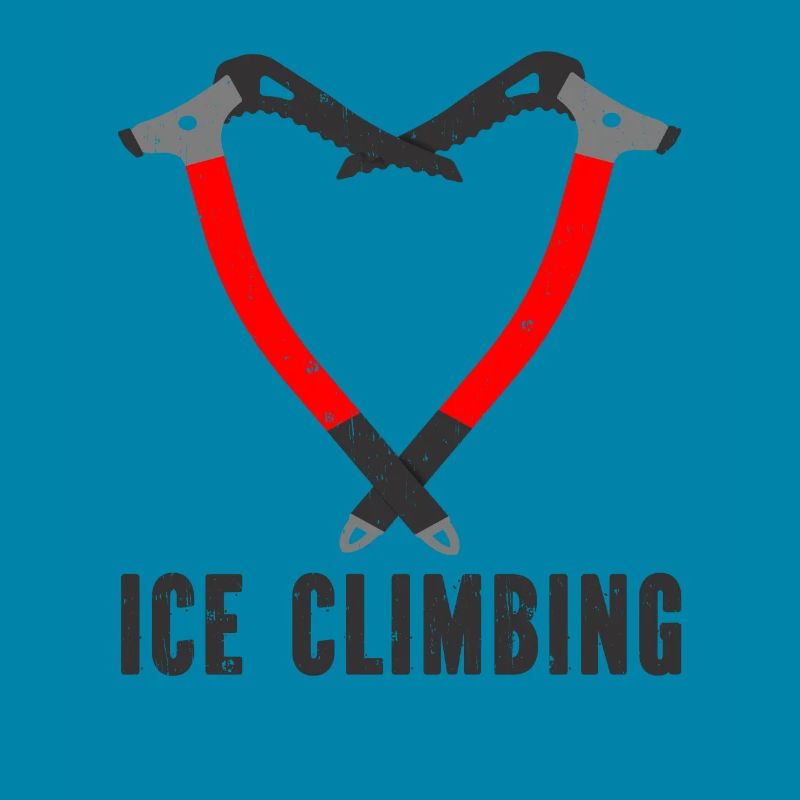 Ich Liebe Eisklettern Eiskletterer Eispickel
