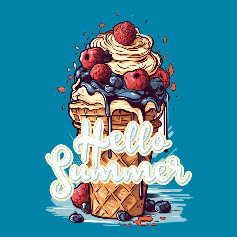 Hello Summer Eis Eiscreme Eisdiele