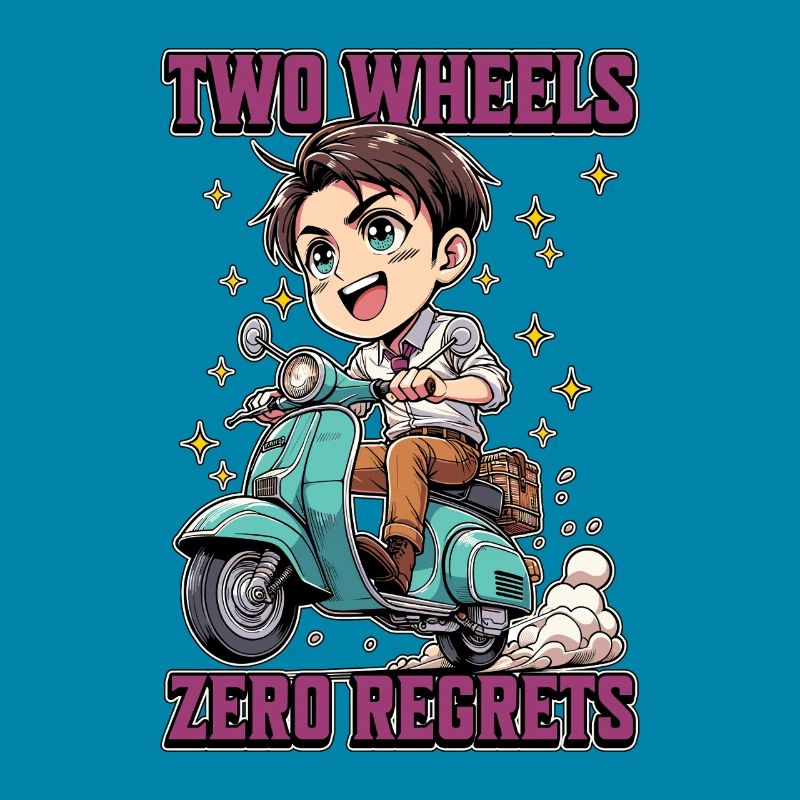 Scooter Two Wheels Zero Regrets Scooter Driver