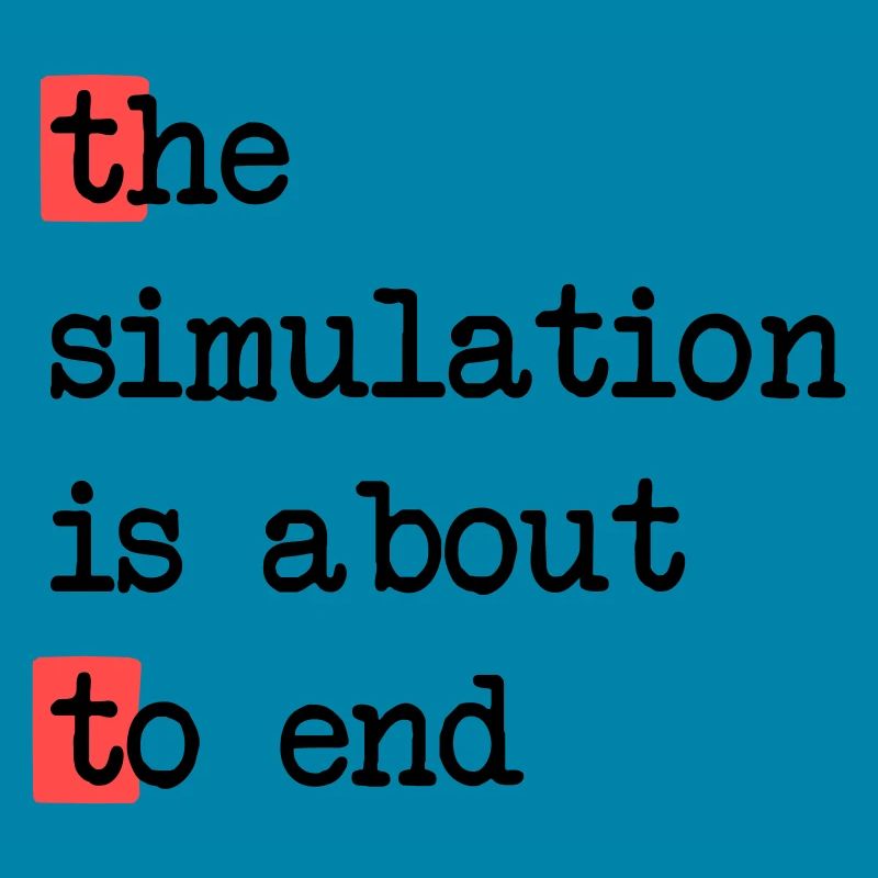Das Ende der Simulation, Sci-Fi Matrix Humor Shirt