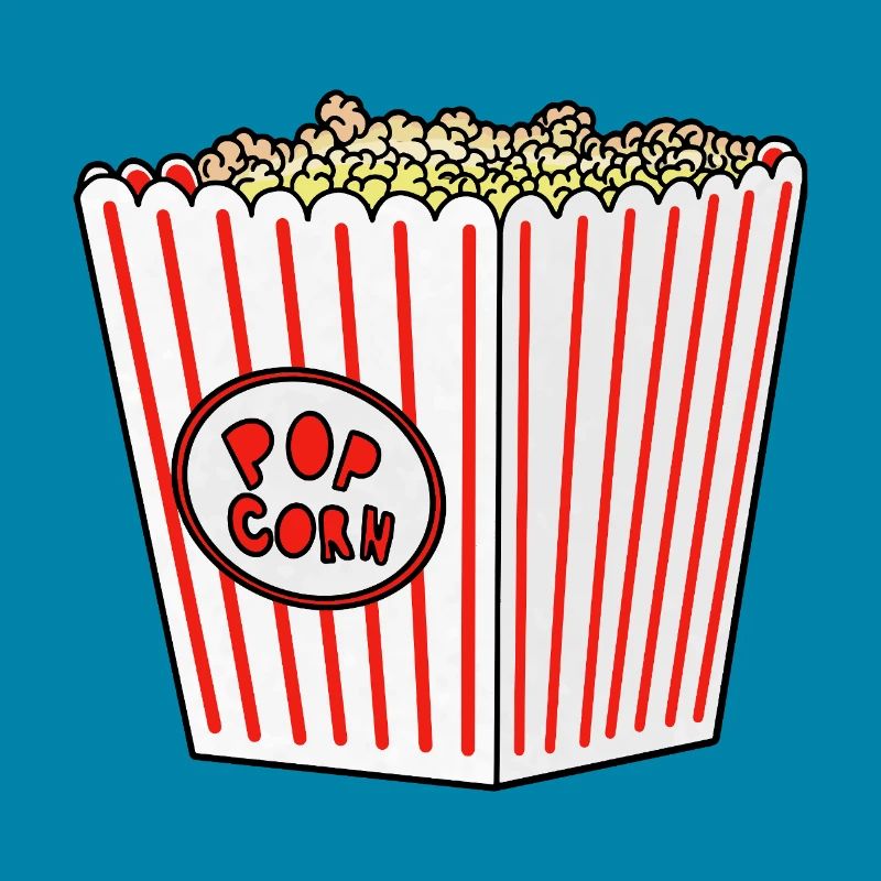 Popcorn Stripe Burst Eimer Retro