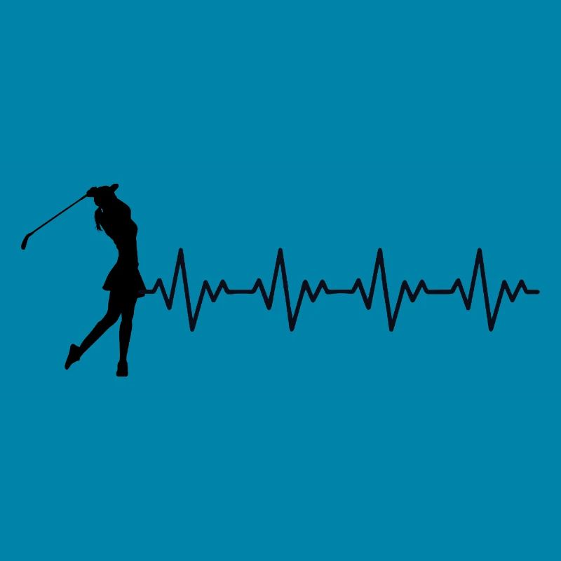 Golf Golferin Golfschlag EKG Herzschlag