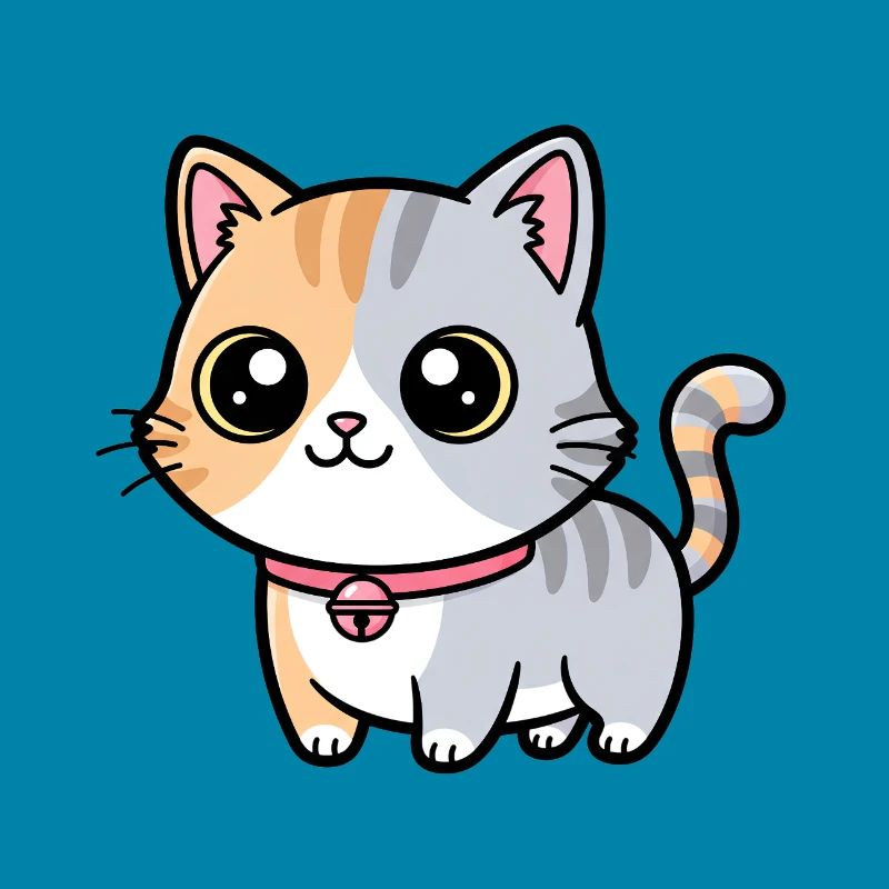 Calico Kitten Collar Charm