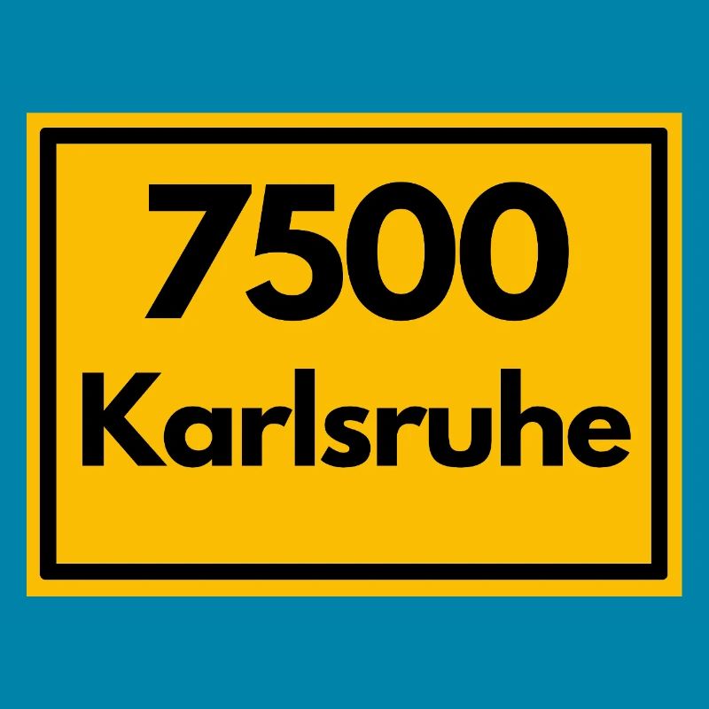 OLD POSTCODE ZIP CODE 7500 KARLSRUHE FÄCHERSTADT