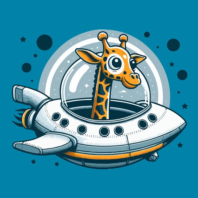 Aventure spatiale de girafe