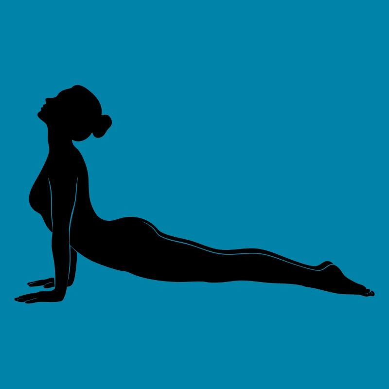 Silhouette de la posture de Cobra Yoga
