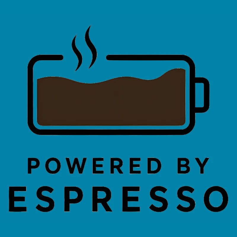 Propulsé par Espresso - Conception de café pour ventilateur de café