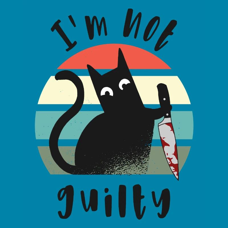 Ich bin unschuldig, Katze mit Messer
