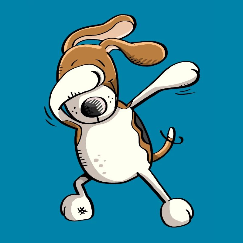 Funny Dab Dance Beagle - Hund - Comic - Geschenk