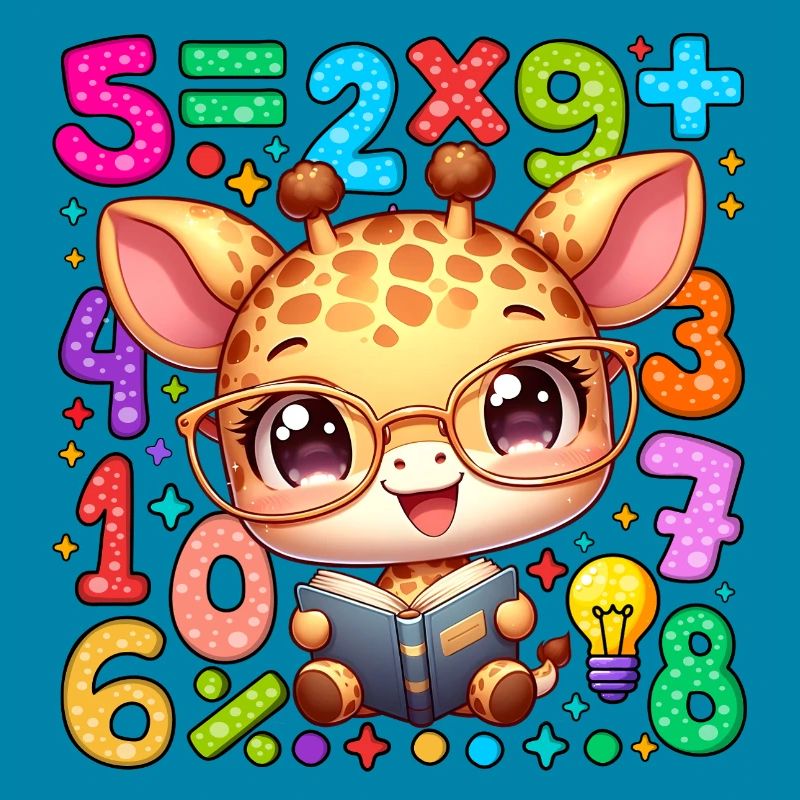 Number Day Giraffe Reading Math Book