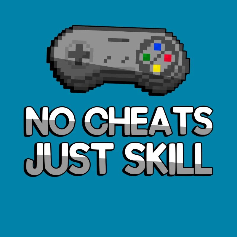 NO CHEATS JUST SKILL + SNES Controller - Gaming