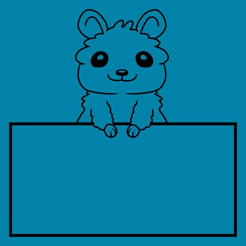 Insérer un hamster de bouclier de texte