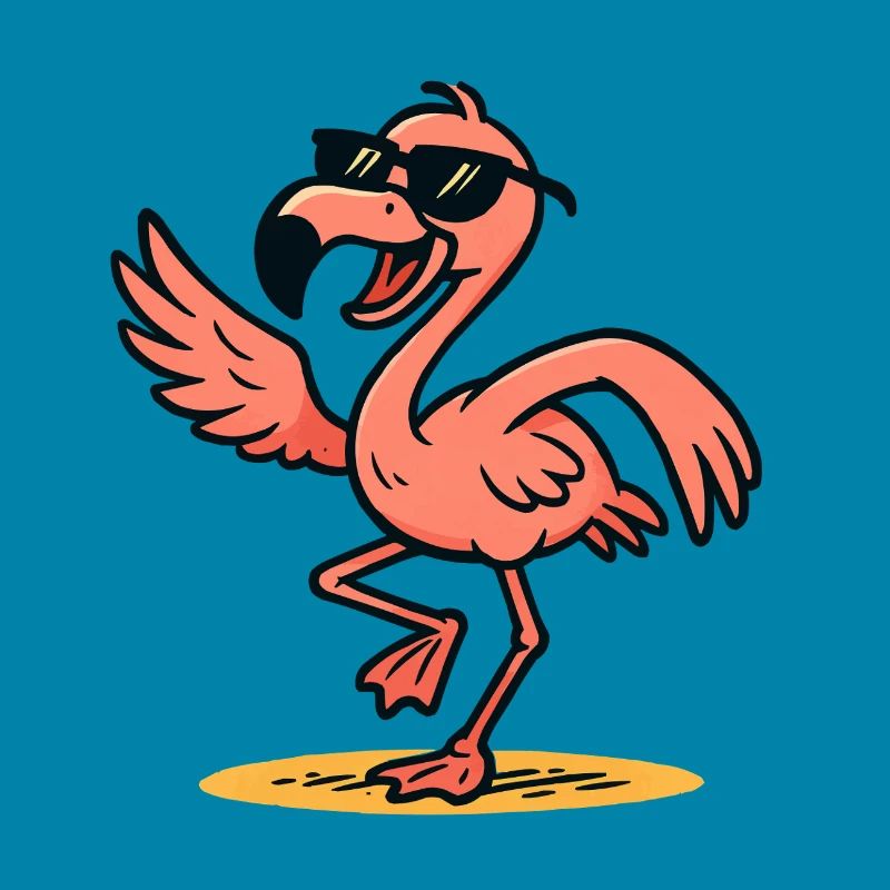 Flamingo Comic dance