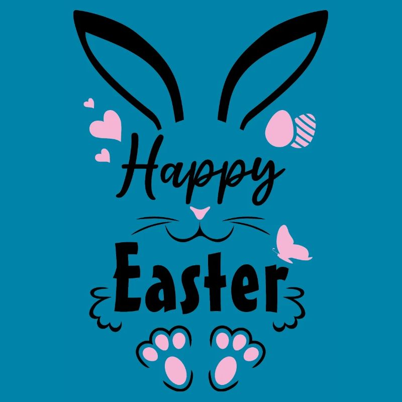 Cute Easter design with rabbit