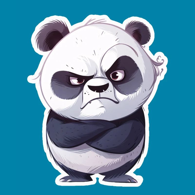 Panda offensé pris