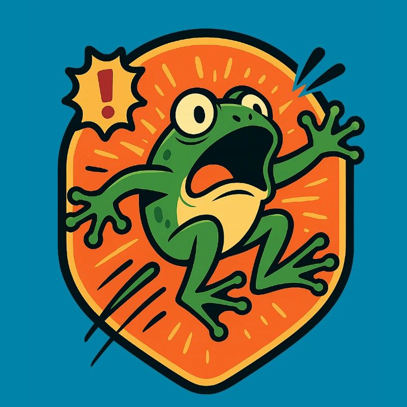 Panic Frog badge