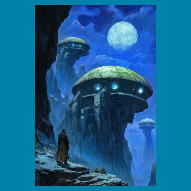 Science fiction landscape