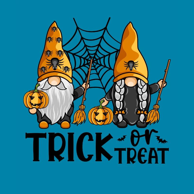 Halloween-Gnome zum Süßes-oder-Saures-Treffen