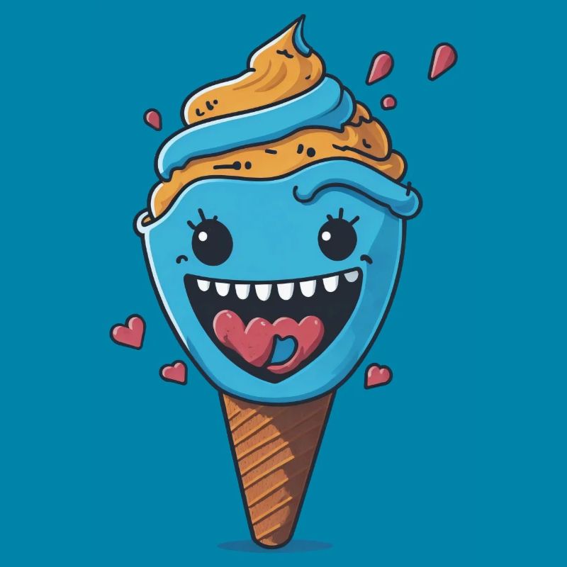 Fröhliches Eis