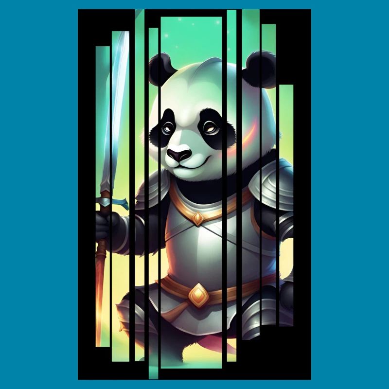 Panda chevalier