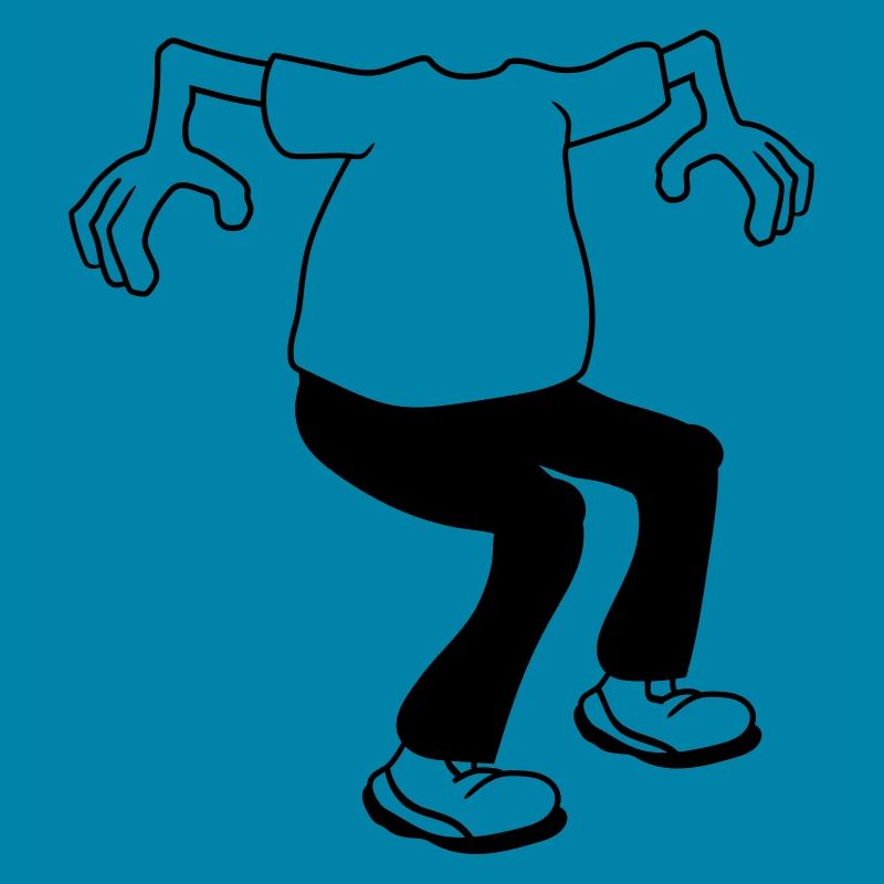 Headless cartoon character