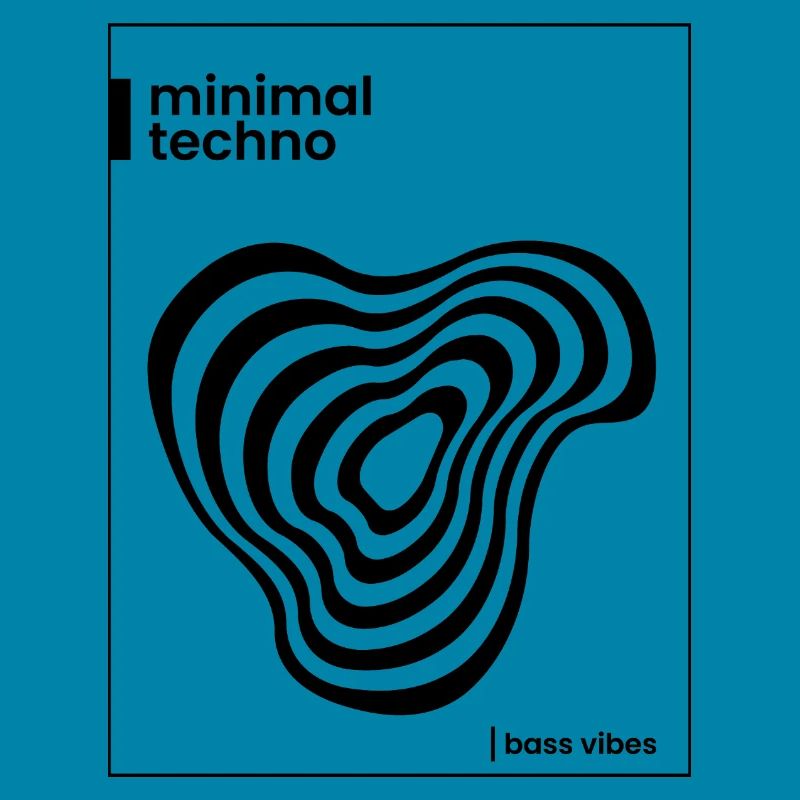 Conception minimale de l’affiche techno