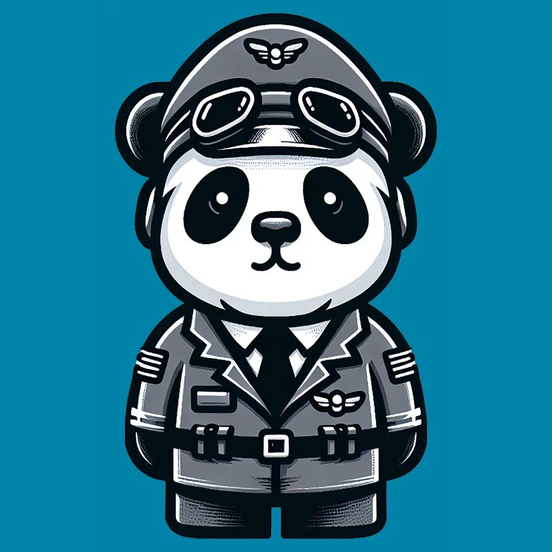 Cute Panda Pilot