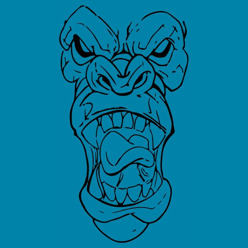 Angry Gorilla Silverback
